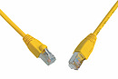 Produkt Patch kabel CAT6 SFTP PVC 0,5m Å¾lutÃ½ snag-proof C6-315YE-0,5MB - Solarix - Patch kabely